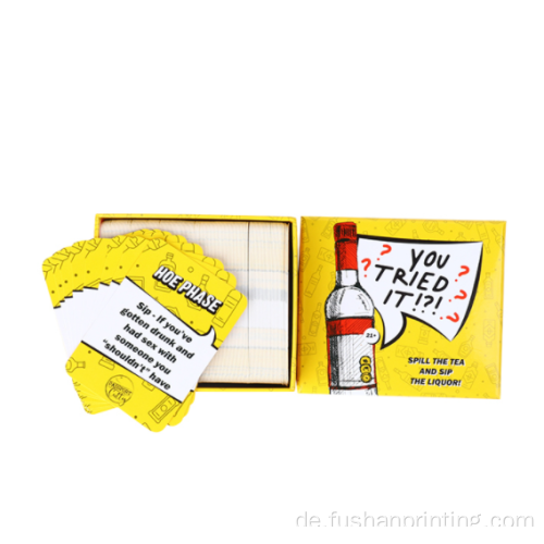 Benutzerdefinierte Kartenspieldruck mit Paketkasten